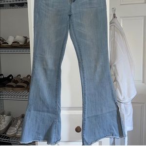 Forever 21 high wasted flare jeans. Size 27. Good condition